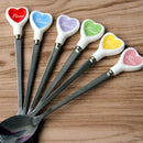 Heart-shaped Stainless Steel Spoon Coffee Tea Ice Cream