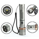 Portable T6 1000LM 5Modes Zoomable Rechargeable Lotus Shape LED Flashlight 18650/AAA Flashlight