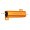 RX24 50W 50R 50RJ Metal Aluminum Case High Power Resistor Golden Metal Shell Case Heatsink Resistance Resistor