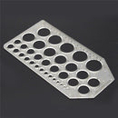Clear Plastic Template Ruler Circle Shapes Drawing Drafting Template Stencil Hand Tools