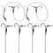 ZANLURE CR-G001 2PCS High Carbon Steel Fishing Hook All Freshwater Lead Clips Barbed Carp Fishing