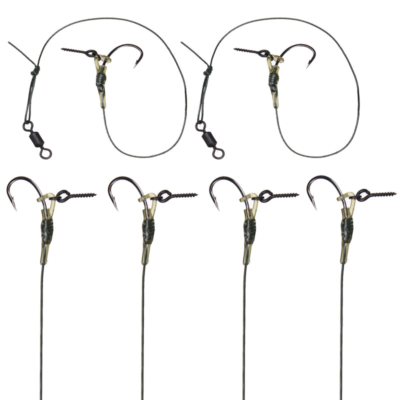 ZANLURE CR-G001 2PCS High Carbon Steel Fishing Hook All Freshwater Lead Clips Barbed Carp Fishing