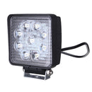 DC10-30V 27W 2500LM White 6000K 4X4 Square Flood LED Work Light forTruck ATV Boat Off Road Cars