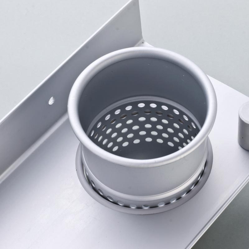 KCASA BR-32 Bathroom Wall Mount Hanging Storage Rack with Hair Towel Holder and Toothbrush Shelves