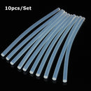 10pcs 7mm x 200mm EVA Clear Hot Melt Glue Sticks Adhesive Sticks For Glue Gun