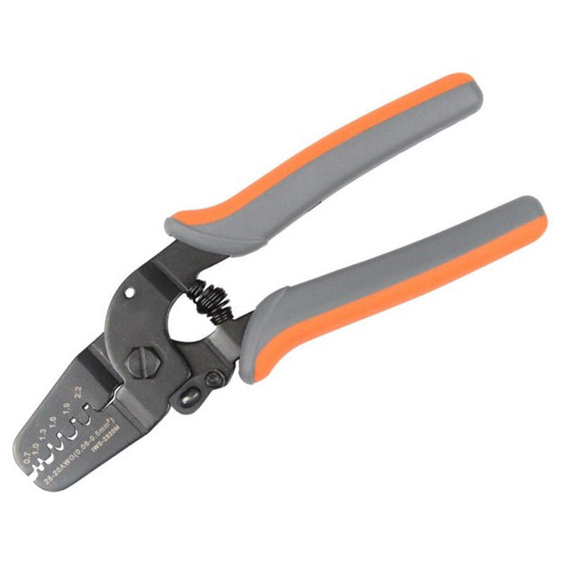 Mini Micro Power Open Barrel Crimper Plier Tools Hand Strippers Works on AWG28-20