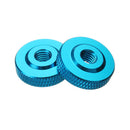 Suleve M6AN2 10Pcs M6 Knurled Thumb Nut w/ Collar Screw Spacer Washer Aluminum Alloy Multicolor