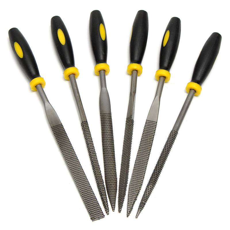 6pcs Mini Files Metal Filing Rasp Needle File Wood Tools Hand Woodworking Tool Set