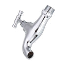 TMOK DN15 1/2'' Brass Chrome Tap Water Nozzle Single Control Faucet Bathroom Balcony Tap Thread Connection w/ Switch