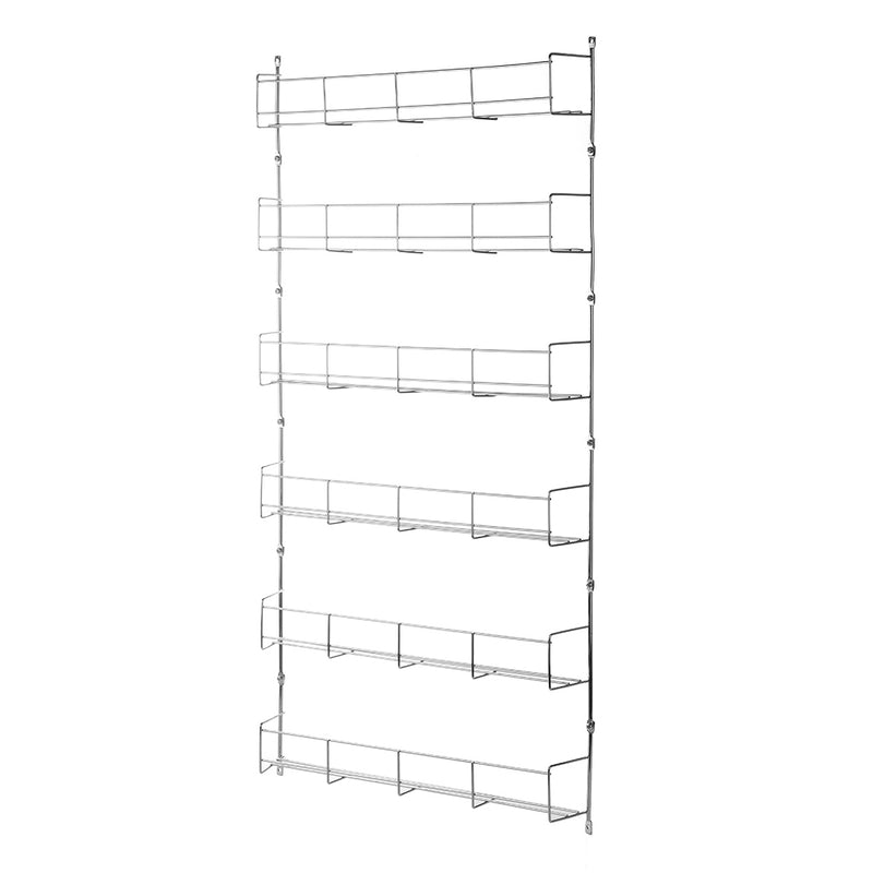 6 Layers Kitchen Spice Storage Rack Organizer Shelf Pantry Wall Mounted Hanging Holder