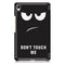 Tri Fold Printing Case Cover for 8.4 Inch Huawei Mediapad M6 Tablet Big Eyes