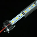 50CM SMD 5730 36 LED Rigid Strip Tube Bar Light Lamp With U Aluminium Shell + PC Cover DC12V