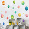 Miico FX64052 Colorful Egg Wall Sticker Kindergarten Children's Room Decorative Sticker Party Decoration Stickers DIY Sticker