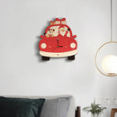 Loskii SD001 Creative Christmas Wall Clock Mute Wall Clock Quartz Wall Clock For Home Christmas Decorations