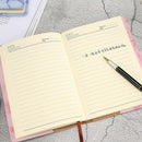A5 Notebook Paper Vintage Leather Marbling Diary Journal with Combination Password Lock Code Notebook