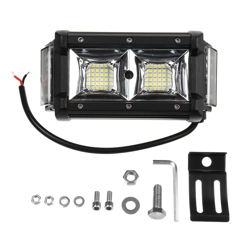 LED Single Three-sided Illumination 6Inches 6500-7000k Ip68 9-32V White Light Off-road ATV Work Headlights