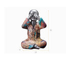 3PCS Speak Hear See No Evil Buddist Monk Resin Ornament Home Office Decorations Gift