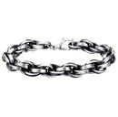 Men Stainless Steel Bracelet Punk Gun Black Bangle Chain