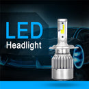 2pcs 12V/24V C6 LED Bulb H1/H4/H7/H11/9005/9006 White Headlights 72W 7200Lm COB Headlamp Auto Fog Light Lamp Bulb