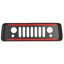 Aluminum Grille Car Third Brake Lights Cover Rear for Jeep Wrangler JK 07-16 Black