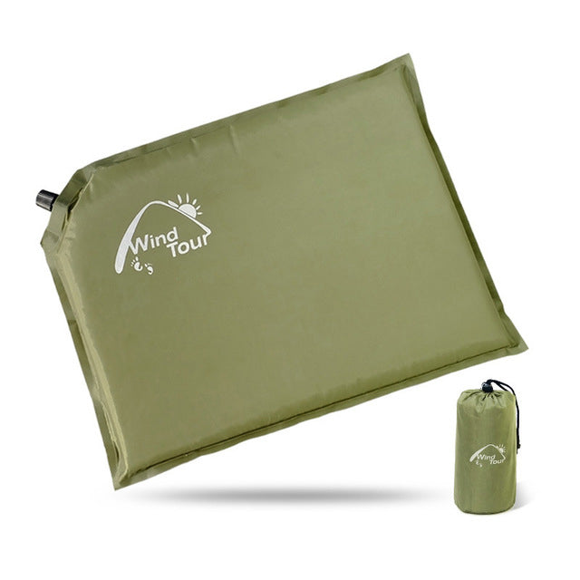Wind Tour Autoinflation PVC Mat Outdooors Fishing Alone Moisture Proof Cushion Portable Air Mattress