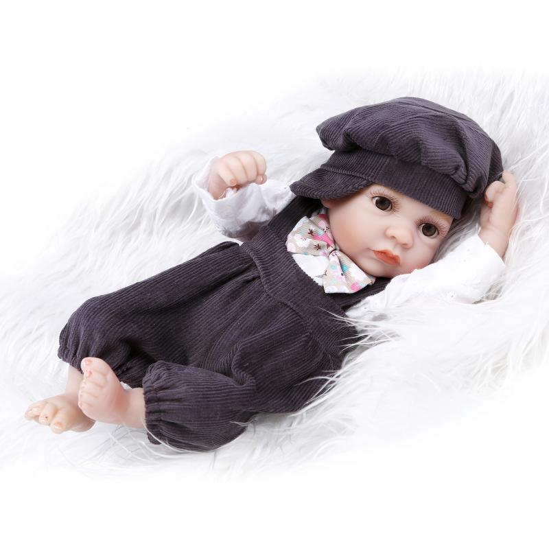 NPK 10 Inch 26cm Reborn Baby Boy Girl Soft Silicone Doll Handmade Lifelike Baby Girl Dolls