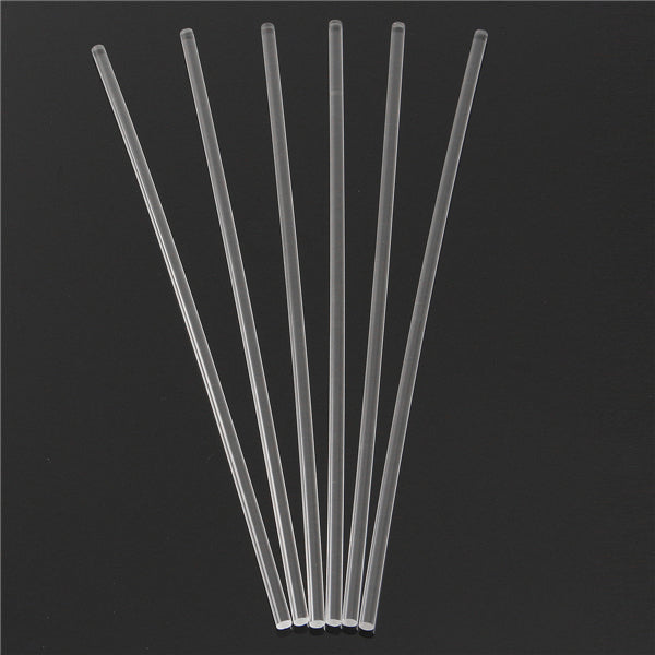 6Pcs 3006mm Transparent Acrylic Round Rod Solid Rod