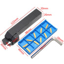 MGEHR2020-2 CNC Lathe Tool Holder with 10Pcs MGMN200 Carbide Inserts