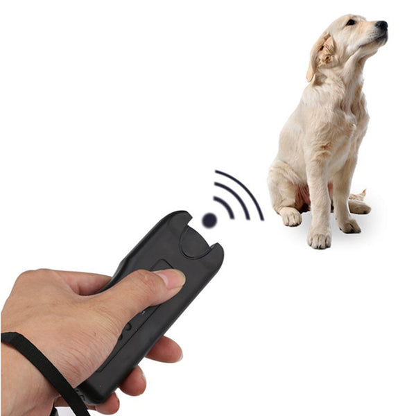 3 In 1 LED Ultrasonic Anti Barking Pet Dog Train Repeller Control Trainer Device