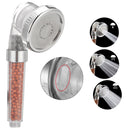 3 Mode High Turbo Pressure Shower Head Water Saving Ionic Filter Handheld Bath Showerhead