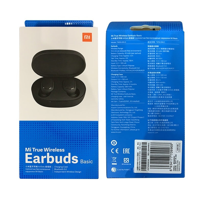Xiaomi Airdots Basic TWS bluetooth 5.0 Earphone Mi True Wireless Earbuds Global Version Bilateral Call Stereo with Charging Box