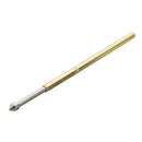 50pcs PCB Bare Board Spring Loaded Test Probe Pin P100 E2 180g 1.36mm Diameter