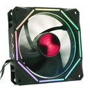 Coolmoon 3PCS 12cm Adjustable RGB Cooling Fan with IR Controller for Desktop PC