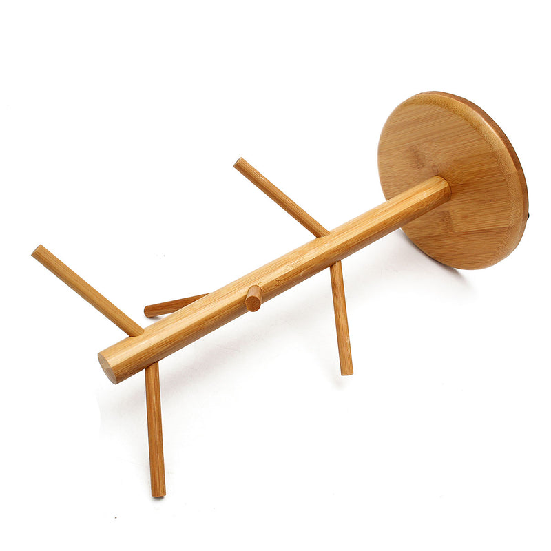 Home Kitchen Wooden Mug Coffee Cups Drying Storage Rack Holder Hanger Organizer