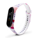 Colorful Pattern Watch Band Watch Strap Replacement for Xiaomi Miband 4 Miband 3