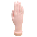 Flexible Nail Art Acrylic False Training Hand Practice Tips Manicure Tools Trainer