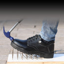 TENGOO Men's Safety Shoes Work Shoes Steel Toe Hiking Running Sports Sneakers Waterproof Anti-Smashing