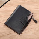 Hengsheng Men's Multifunction Trifold Wallet PU Leather ID Credit Card Holder Coin Pocket