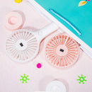 Portable Mini Handheld USB Cooling Desk Fan Outdoor Rechargeable Air Wind Cooler