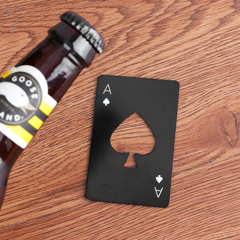Bottle Soda Cap Opener Bottle Opener Playing Card Ace of Spades Poker Cap Removal Tool