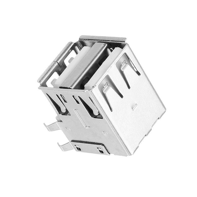 10pcs AF90 Degree Type A female Socket Connector Double USB Charging Socket USB Socket Interface