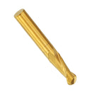 Drillpro 6mm Shank 2 Flutes Ball Nose End Mill Cutter 15/17/22mm Titanium Coated CNC Cutting Tool