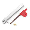 Drillpro Upgrade 21pcs 10mm Turning Tool Holder Lathe Boring Bar+Carbide Insert+Wrench Set