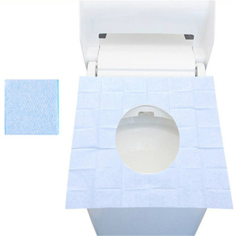 Mrosaa 10PCS Disposable Toilet Seat Covers Mats Portable Waterproof Safety Toilet Seat Pads