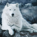 White Wolf Stone Canvas Wall Paintings Frameless Pictures Art Home Decor