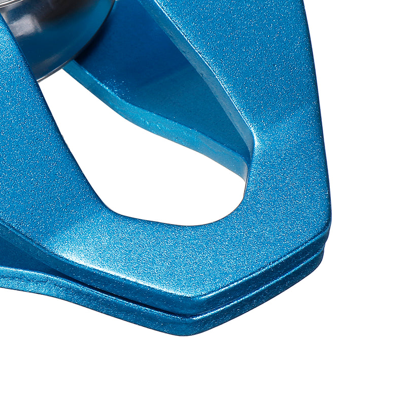 30KN A7075 Aerospace Aluminum Climbing Rescue Double Pulley Speed Cable Trolley