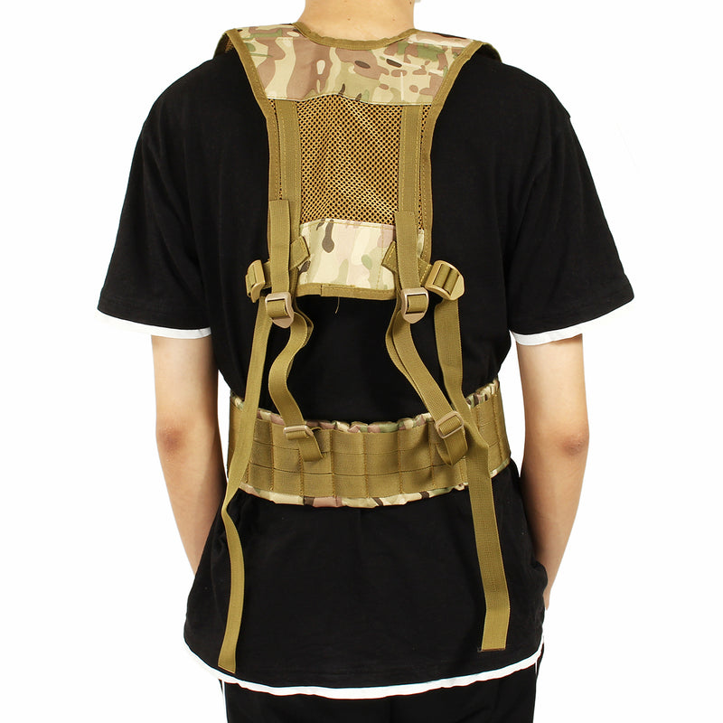 Adjustable Tactical Vest Outdoor Camping Belt Combat Shoulder Straps Hunting Clothing