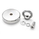 75mm 163KG Silver Neodymium Recovery Magnet Fishing Metal Treasure Hunting Detector