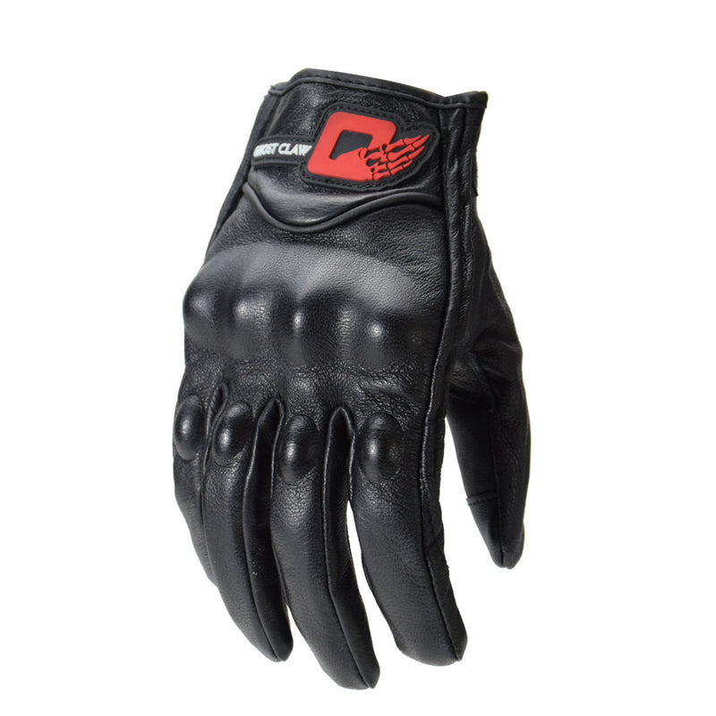 GHOST RACING Motocross Racing Leather Gloves Motorcycle Protective Gear Goatskin Touchscreen Men Women