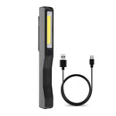 Portable LED+COB Rechargeable Pocket Work Light Magnetic Pen Clip Camping Car Inspection Flashlight
